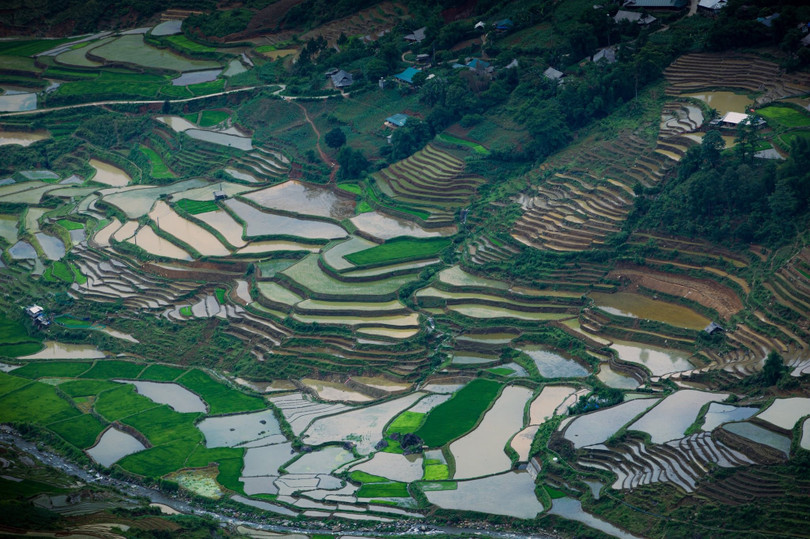 Các địa điểm như La Pán Tẩn, Chế Cu Nha và Dế Xu Phình được xem là những nơi có ruộng bậc thang rộng, cao và đẹp nhất tại Mù Cang Chải. Đây là kết quả của quá trình lao động và sáng tạo kéo dài qua nhiều thế hệ của người Mông, từ cách chọn vị trí, tạo hình thửa ruộng đến kỹ thuật giữ nước, chống xói mòn.