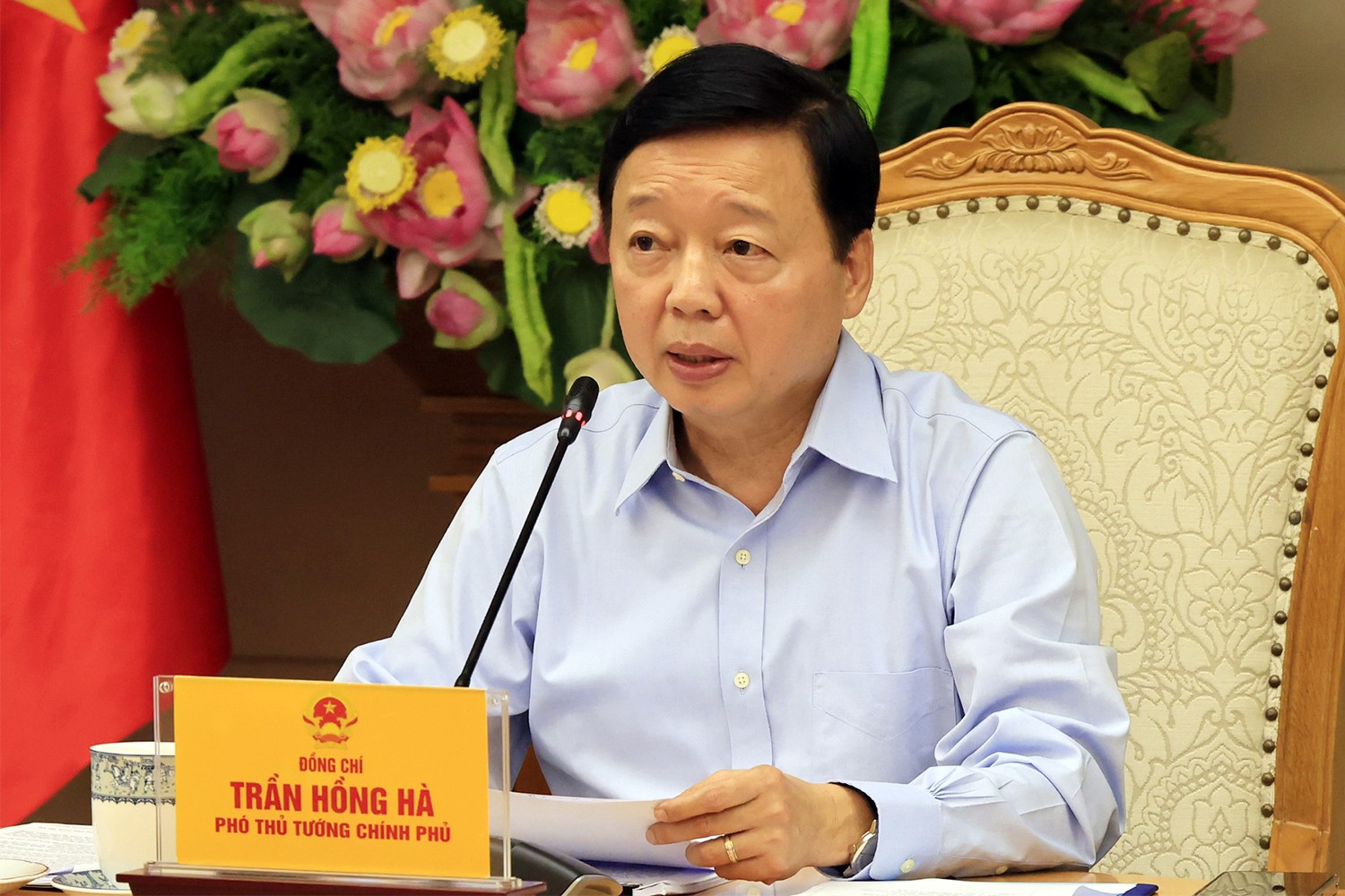Phó Thủ tướng Chính phủ Trần Hồng Hà kết luận cuộc họp. hop-dat-dai-3.jpg