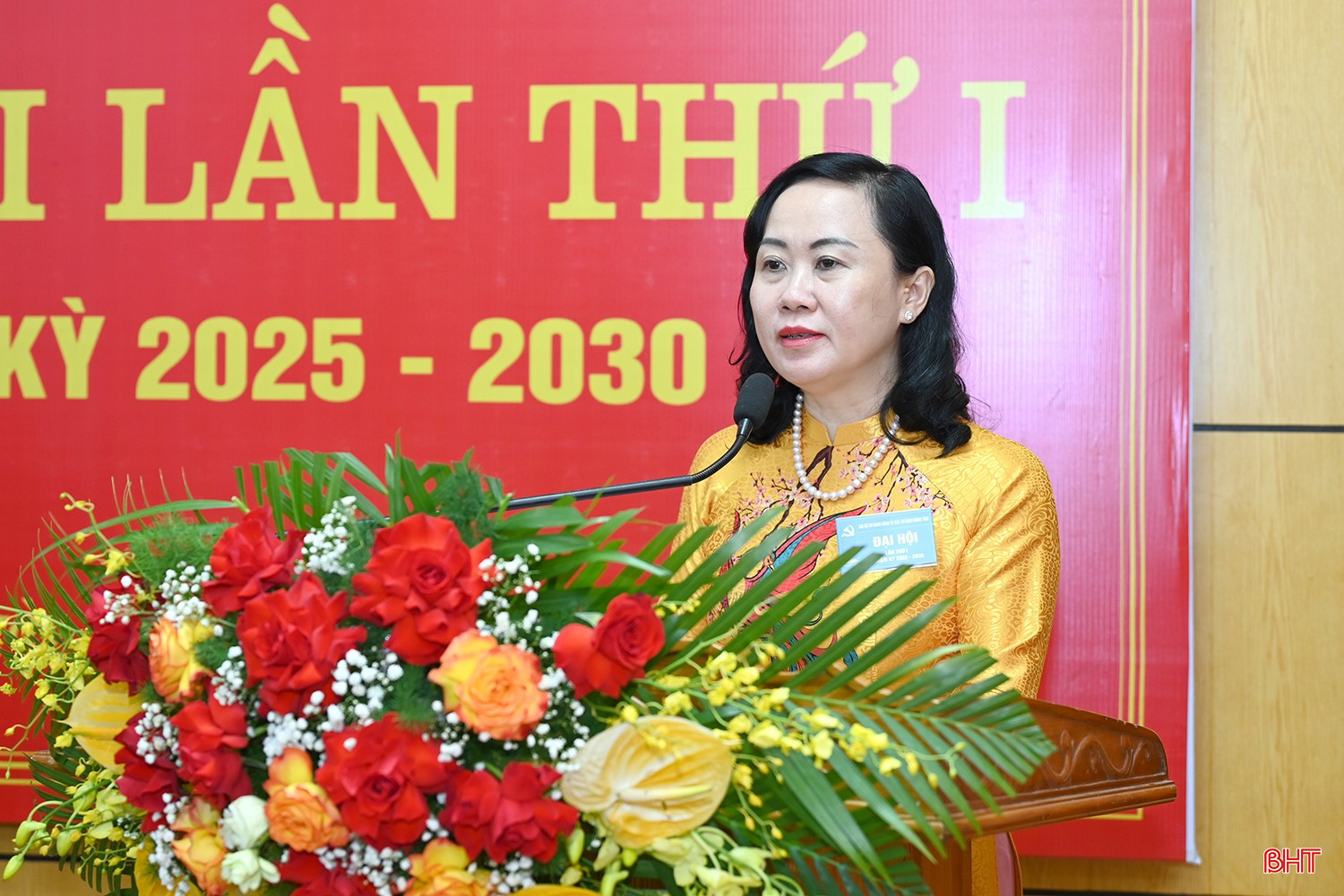 Đồng chí Trương Thanh Huyền - Trưởng ban Tổ chức Tỉnh ủy, Phó Bí thư Thường trực Đảng ủy các cơ quan Đảng tỉnh phát biểu chỉ đạo. bqbht_br_dsc-7335f.jpg
