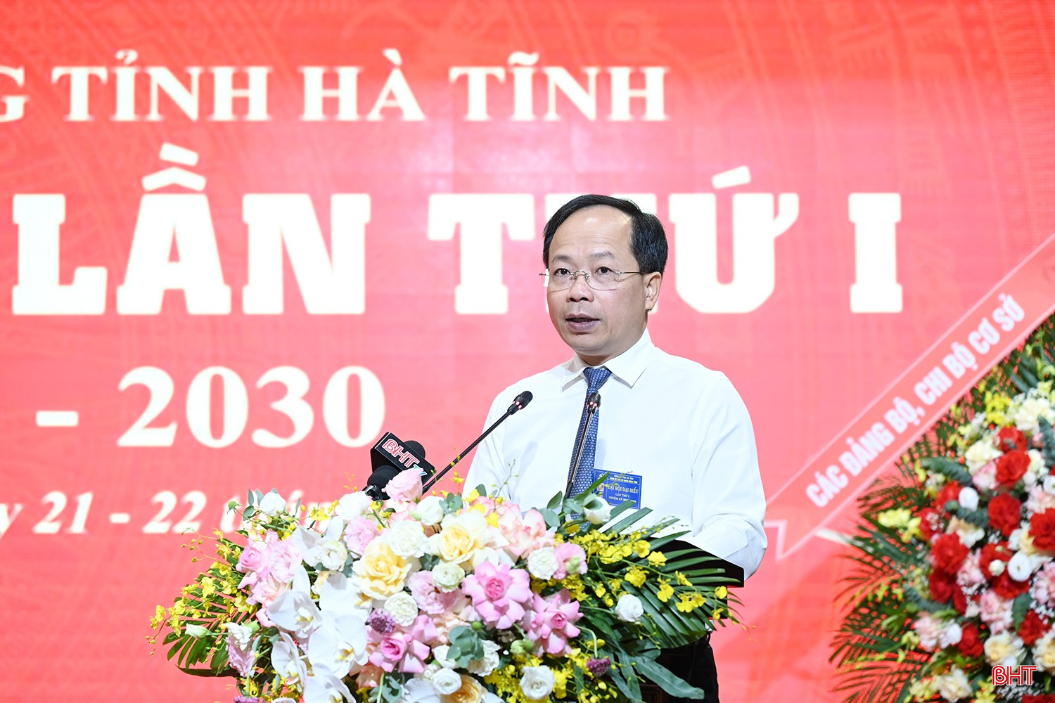 Bí thư Tỉnh ủy Nguyễn Duy Lâm phát biểu chỉ đạo tại đại hội. bqbht_br_dscd-2948.jpg
