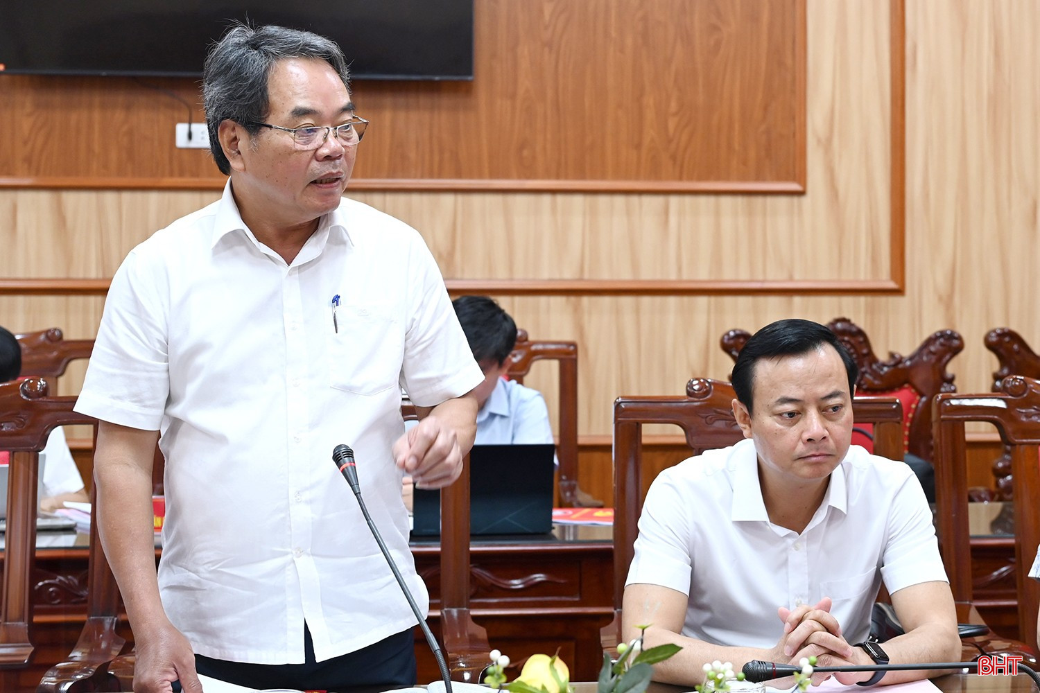 Trưởng ban Nội chính Tỉnh ủy Nguyễn Đình Hải phát biểu tại hội nghị. bqbht_br_dsc-817d7-copy.jpg