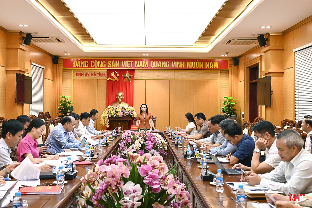 Đồng chí Trương Thanh Huyền - Trưởng ban Tổ chức Tỉnh ủy chủ trì hội nghị. bqbht_br_dsc-83d77.jpg