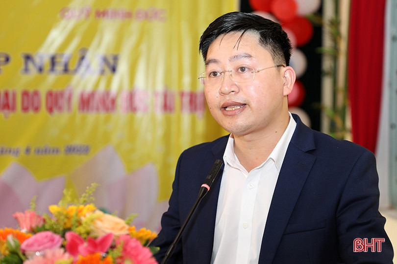 Quỹ Minh Đức - Formosa Hà Tĩnh trao tặng phòng học máy tính cho Trường Tiểu học Kỳ Liên