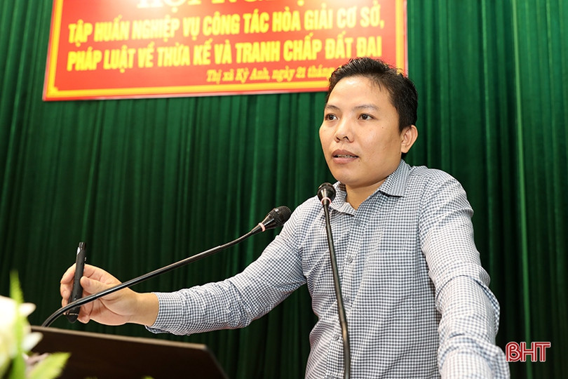 Trang bị nghiệp vụ công tác hoà giải cơ sở cho gần 150 bí thư, thôn trưởng ở TX Kỳ Anh