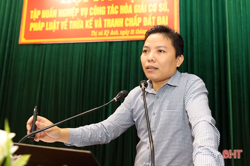 Trang bị nghiệp vụ công tác hoà giải cơ sở cho gần 150 bí thư, thôn trưởng ở TX Kỳ Anh