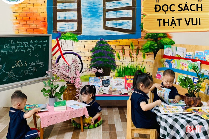 Học sinh mầm non Trung Kiên hào hứng với Ngày Sách và Văn hóa đọc