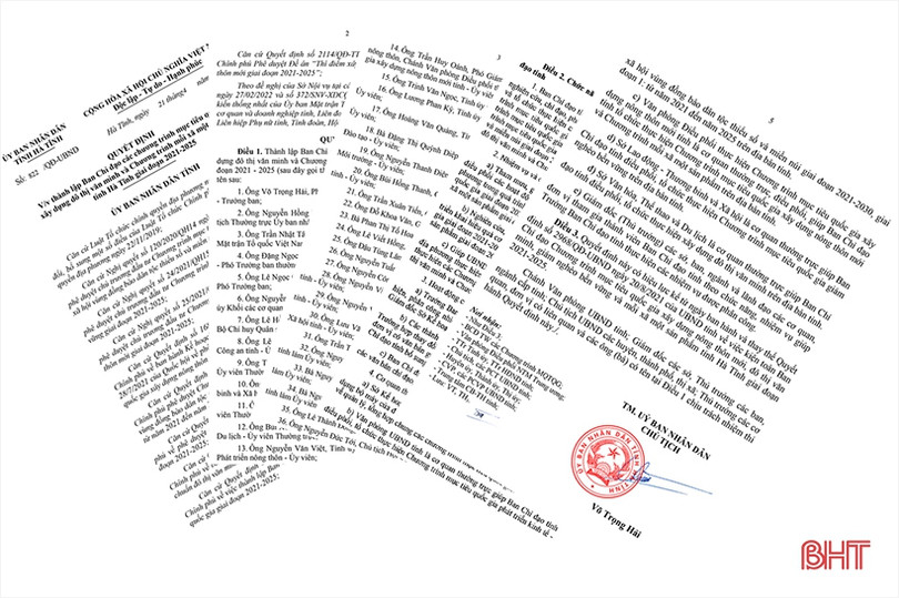 Chủ tịch UBND tỉnh làm Trưởng BCĐ các chương trình mục tiêu quốc gia, xây dựng đô thị văn minh và chương trình OCOP