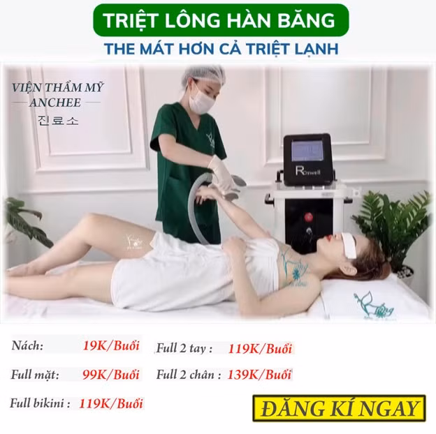 Triệt lông vĩnh viễn, uy tín, chi phí hợp lý tại Bống Spa & Clinic