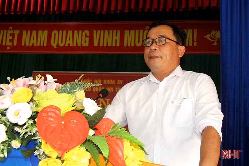 Cử tri Hương Sơn quan tâm đến đầu tư cơ sở hạ tầng đối với xã sáp nhập