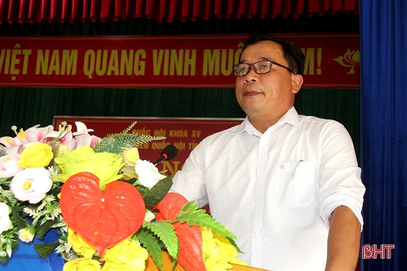 Cử tri Hương Sơn quan tâm đến đầu tư cơ sở hạ tầng đối với xã sáp nhập