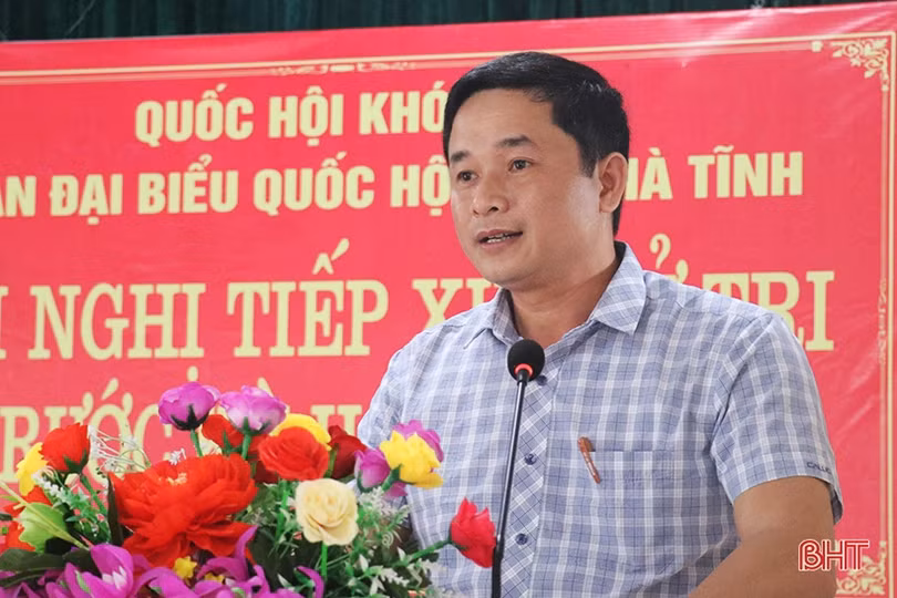 Cử tri Vũ Quang quan tâm việc xây dựng các công trình dân sinh