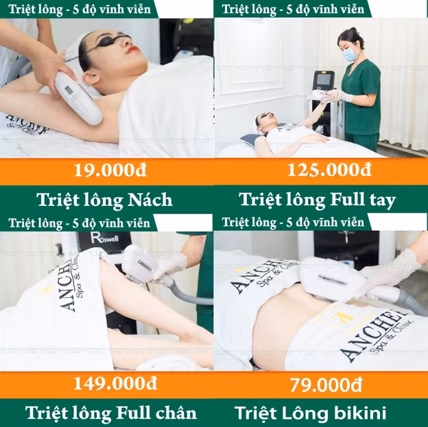 Triệt lông vĩnh viễn, uy tín, chi phí hợp lý tại Bống Spa & Clinic
