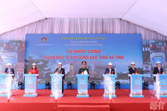 Toàn cảnh Hà Tĩnh kết nối Lễ thông xe, khánh thành, khởi công, khởi động các công trình, dự án