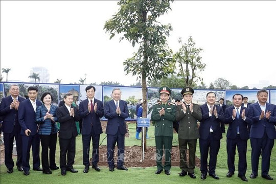 Tổng Bí thư Tô Lâm dự Lễ phát động Tết trồng cây tại Hà Nội