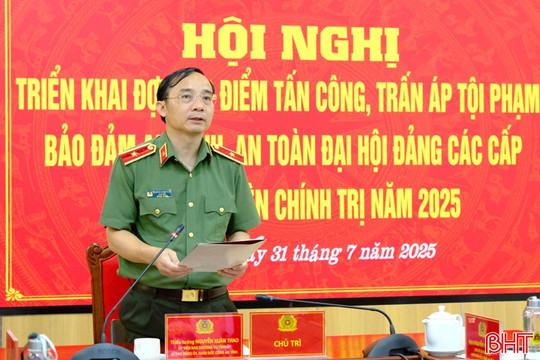 Công an Hà Tĩnh ra quân cao điểm tấn công, trấn áp tội phạm
