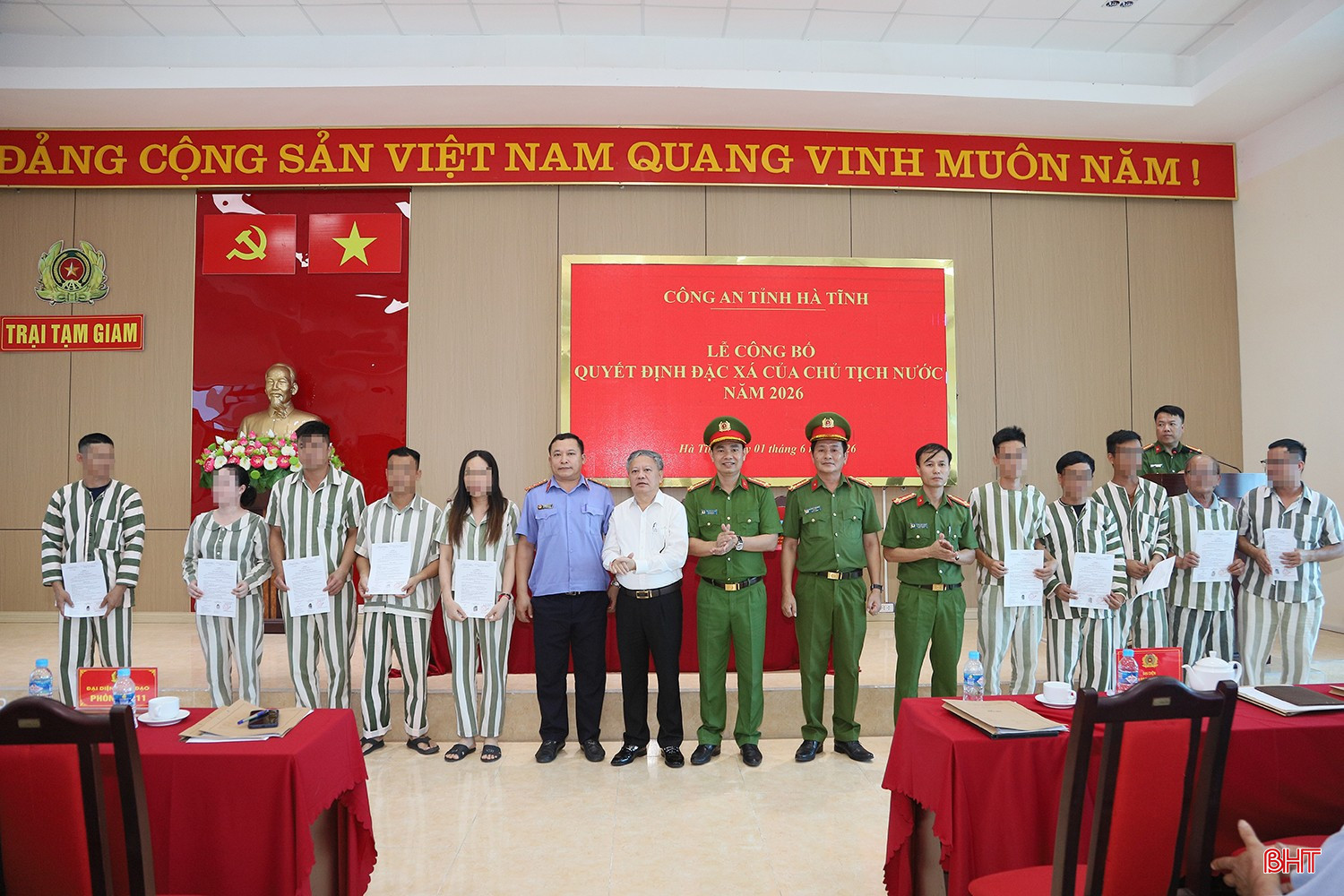 Lãnh đạo Công an tỉnh và đại diện các cơ quan, đơn vị liên quan...