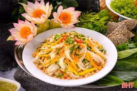 Khám phá những thực đơn "gây thương nhớ" khi về với biển Hà Tĩnh