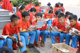 Sôi nổi ngày hội đọc sách tại các trường học Hà Tĩnh
