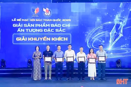 Báo và phát thanh, truyền hình Hà Tĩnh đoạt giải tại Hội Báo toàn quốc 
