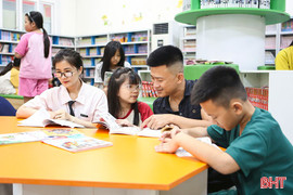 "Vui hè đọc sách" - sân chơi bổ ích ở Thư viện Hà Tĩnh