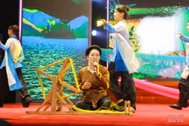Những diễn viên “đặc biệt” tại Liên hoan Dân ca Ví, Giặm toàn tỉnh Hà Tĩnh