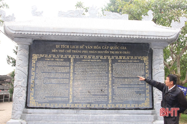 Đầu tư hơn 3 tỷ đồng tôn tạo đền Chế thắng phu nhân Nguyễn Thị Bích Châu