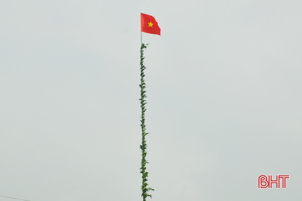 Người dân Hà Tĩnh háo hức dựng nêu đón Tết