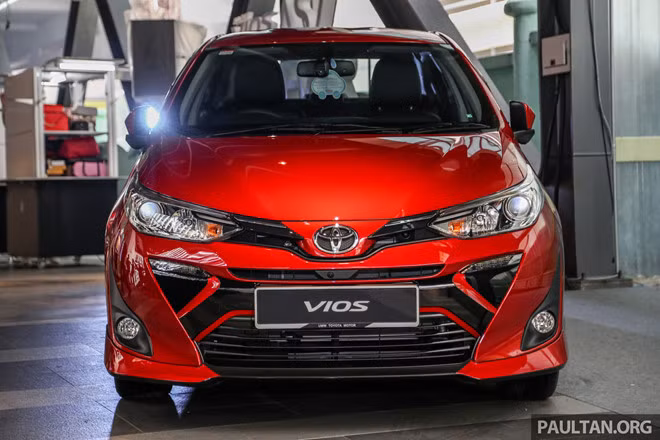 Toyota Vios 2019 ra mắt Malaysia, giá từ 18.700 USD