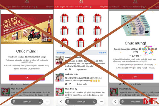 Cảnh báo thủ đoạn giả mạo Bia Sài Gòn để lừa đảo dịp cận Tết