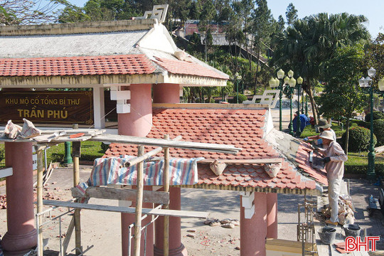 Đẩy nhanh tiến độ thi công dự án tôn tạo, nâng cấp Khu di tích Tổng Bí thư Trần Phú 