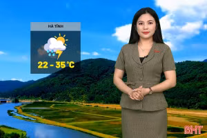 Dự báo thời tiết Hà Tĩnh ngày 23/4: Trời nhiều mây, có mưa rào và dông rải rác.