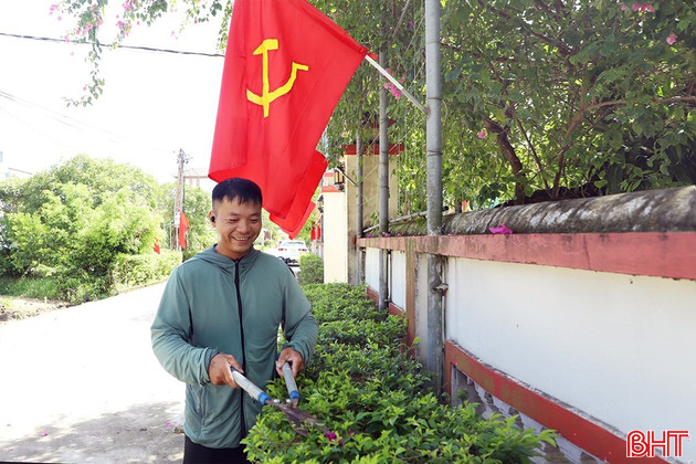 Sôi nổi xây dựng nông thôn mới chào mừng đại hội Đảng các cấp 