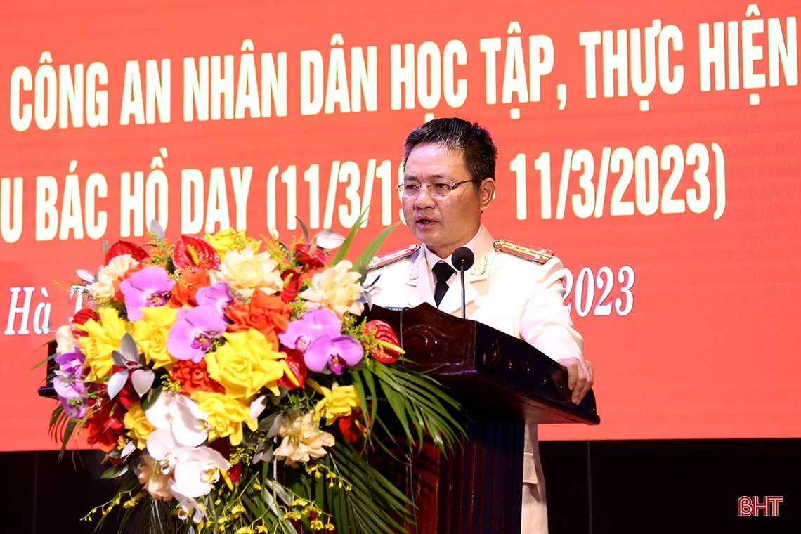 Mỗi cán bộ, chiến sĩ Công an Hà Tĩnh phải nỗ lực cao nhất học tập, thực hiện 6 điều Bác Hồ dạy