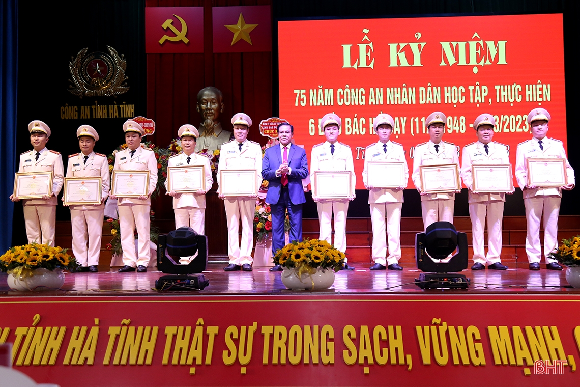 Mỗi cán bộ, chiến sĩ Công an Hà Tĩnh phải nỗ lực cao nhất học tập, thực hiện 6 điều Bác Hồ dạy