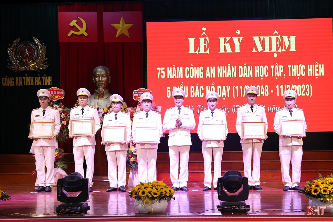 Mỗi cán bộ, chiến sĩ Công an Hà Tĩnh phải nỗ lực cao nhất học tập, thực hiện 6 điều Bác Hồ dạy
