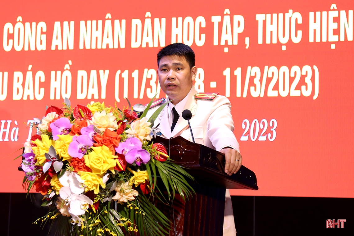 Mỗi cán bộ, chiến sĩ Công an Hà Tĩnh phải nỗ lực cao nhất học tập, thực hiện 6 điều Bác Hồ dạy