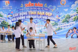 Tuổi trẻ Hà Tĩnh hưởng ứng chiến dịch “Xây dựng tình bạn đẹp - Nói không với bạo lực học đường”