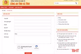 Công bố chuyên mục “Hỏi - đáp về phòng cháy chữa cháy” trên Cổng thông tin điện tử Công an tỉnh Hà Tĩnh