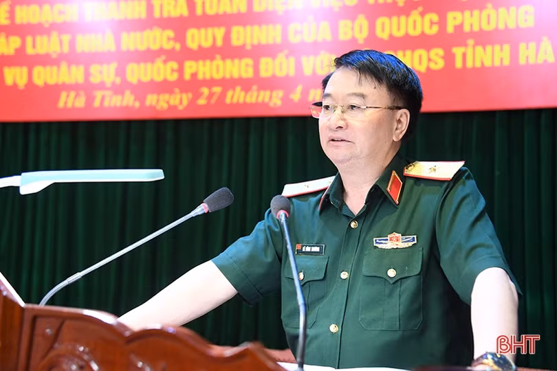 Thanh tra toàn diện kết quả thực hiện nhiệm vụ quân sự - quốc phòng tại Bộ CHQS tỉnh