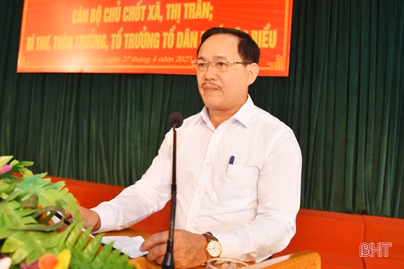 Cán bộ chủ chốt cấp xã, thôn ở Lộc Hà tâm huyết góp ý giải pháp phát triển