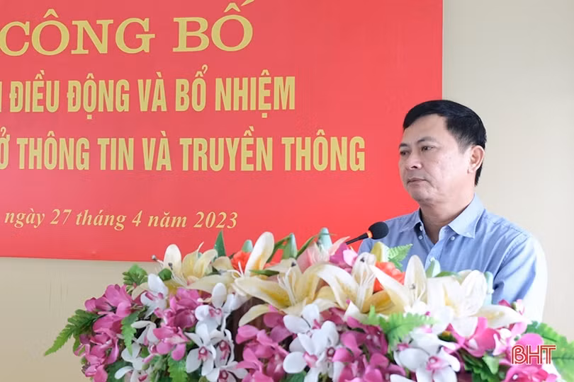 Công bố quyết định bổ nhiệm Phó Giám đốc Sở Thông tin và Truyền thông Hà Tĩnh