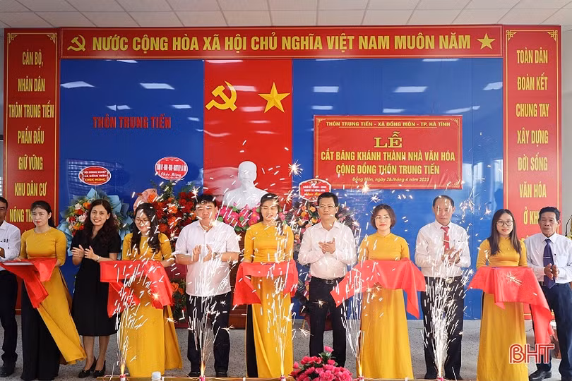 Khánh thành nhà văn hóa cộng đồng ở xã ven đô TP Hà Tĩnh