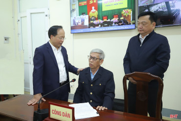 Bí thư Tỉnh ủy Hà Tĩnh tiếp công dân định kỳ tháng 1