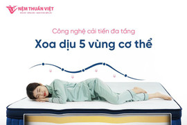 Nệm lò xo cloudy Thuần Việt: mang cả phòng ngủ resort 5 sao về nhà