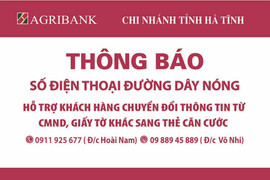 Thông báo chuyển đổi thông tin từ chứng minh nhân dân, giấy tờ khác sang thẻ căn cước