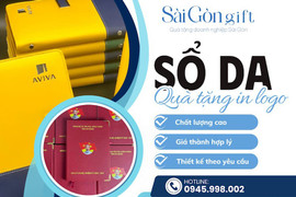 Sổ da in logo số lượng lớn Sài Gòn Gift: Giải pháp quà tặng doanh nghiệp sang trọng và hiệu quả