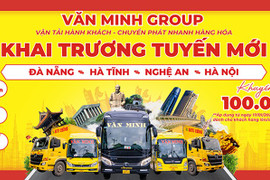 Tuyến xe Văn Minh Hà Nội - Nghệ An - Hà Tĩnh - Đà Nẵng: Hành trình tiện nghi, giá vé hấp dẫn