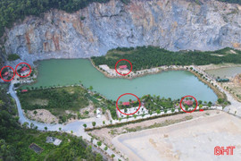 Ngang nhiên xây dựng công trình trái phép ở khu vực mỏ đã đóng cửa