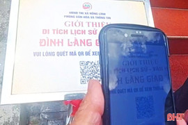 Gắn mã QR code cho các di tích, danh thắng ở thị xã Hồng Lĩnh