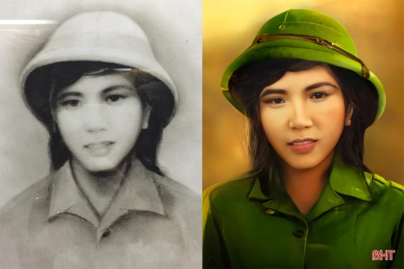 Xem ảnh phục dựng chân dung 10 liệt nữ TNXP Ngã ba Đồng Lộc